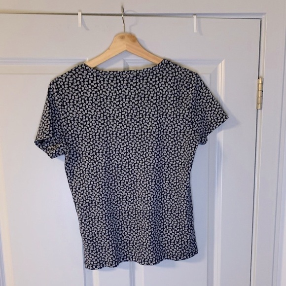 Tommy Hilfiger Paisley Top in Dark Blue, Women's L - Picture 3 of 7